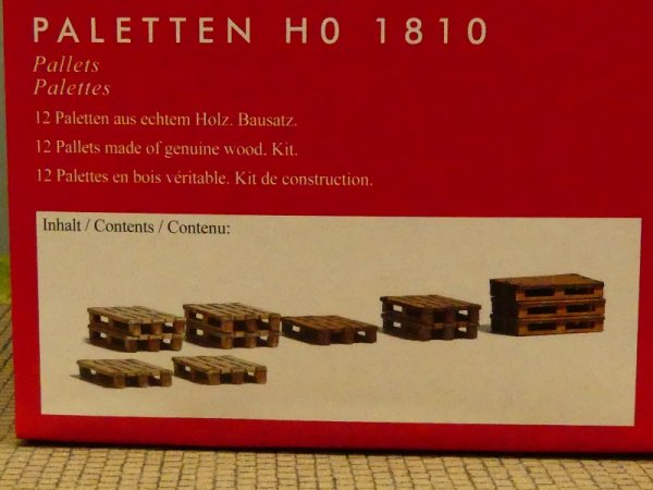 1/87 Busch Zubehör Paletten mit Kartons 1812