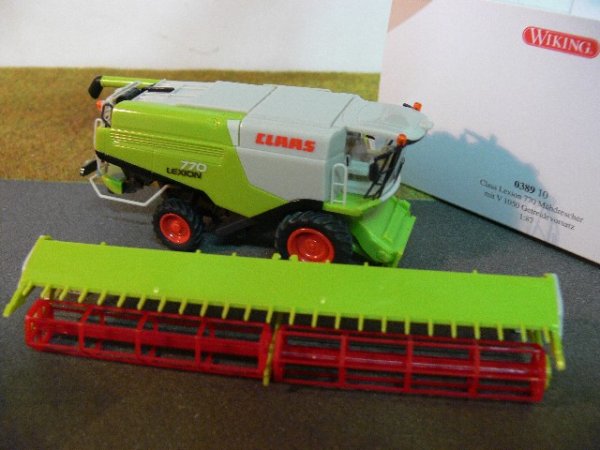 1/87 Wiking Class Lexion 770 Mähdrescher mit V 1050 Getreidevorsatz 0389 10