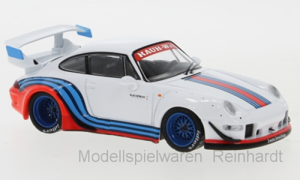 1/43 IXO Porsche 911 RWB 993 weiß Dekor RAUH Welt 229569