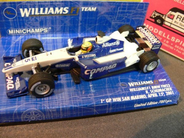 1/43 Minichamps Williams F1 BMW FW23 R. Schumacher 1. GP-Sieg 2001 400010025