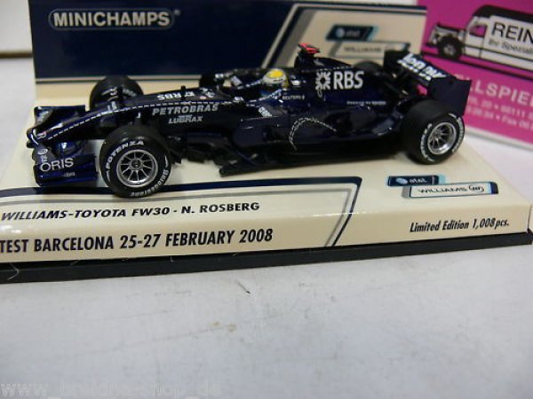 1/43 Minichamps Williams FW30 N. Rosberg 25-27 Feb.2008 400 080307