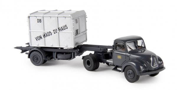 1/87 Brekina Magirus Mercur DB Haus zu Haus Container-Sattelzug 42247