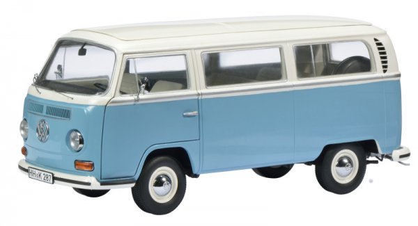 1/18 Schuco VW T2 Bus weiß/blau 45 001 9400