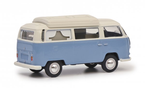 1/64 Schuco VW T2 Camper hellblau/weiß 45 203 0400