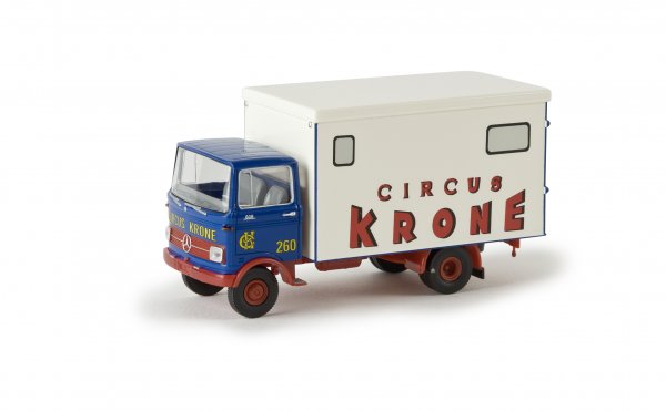 1/87 Brekina MB LP 608 Circus Krone Koffer blau/weiß  48522