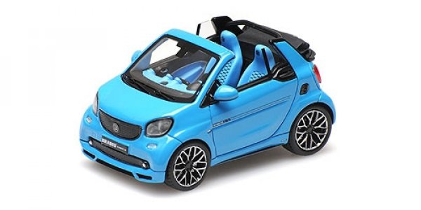 1/43 Minichamps Smart Brabus Ultimate 125 Cabrio 2017 blau 437 036230