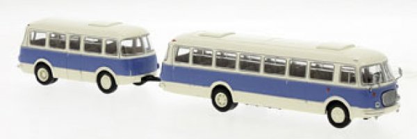 1/87 Brekina JZS Jelcz 043 mit Anhänger PA01 beige blau 58274