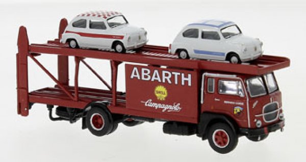 1/87 Brekina Wiking Fiat 642 Renntransporter Abarth mit 2 Wiking Sondermodellen 58479