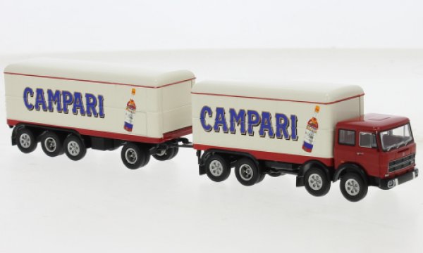 1/87 Brekina Fiat 691 Millepiedi Campari Kofferzug 58543