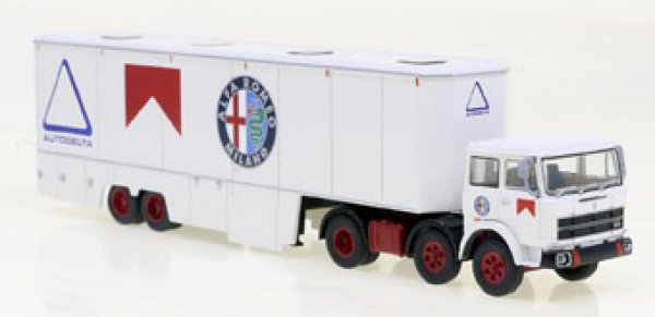 1/87 Brekina Fiat 691 Renntransporter Autodelta-Alfa-Formel 1 58576