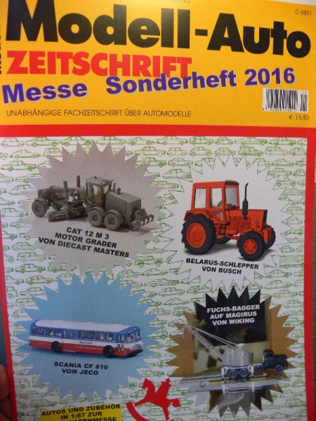 Modell Auto Zeitschrift MAZ 2016 Messe Sonderheft