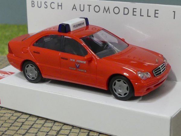 1/87 Busch MB C-Klasse FW Seeheim-Jugenheim 49109 SONDERPREIS 4,99 € statt 10 €