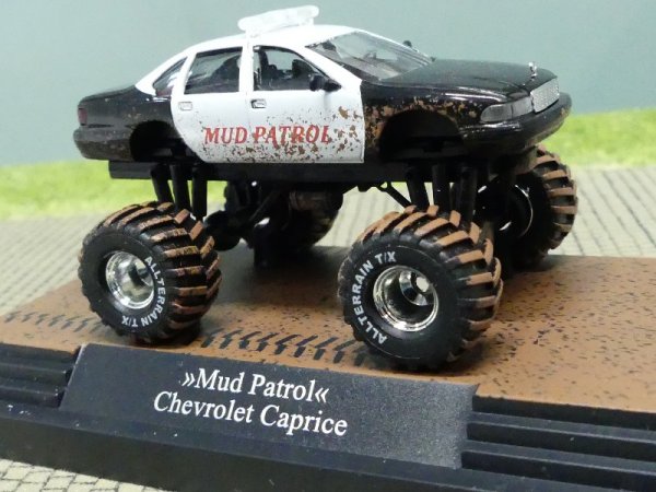 1/87 Busch Chevrolet Caprice Monster Truck Mud Patrol SONDERPREIS 47602