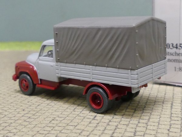 1/87 Wiking Hanomag L 28 Pritschen-LKW fenstergrau 0345 04