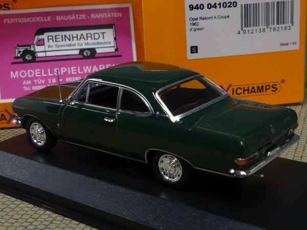 1/43 Maxichamps Opel Rekord A Coupe 1962 dunkelgrün 940 041020