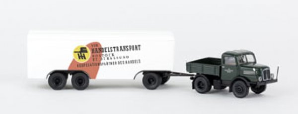 1/87 Brekina IFA S 4000 ZM mit Anhänger Handelstransport 71453