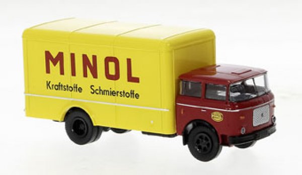 1/87 Brekina Skoda Liaz 706 Minol Koffer 71860