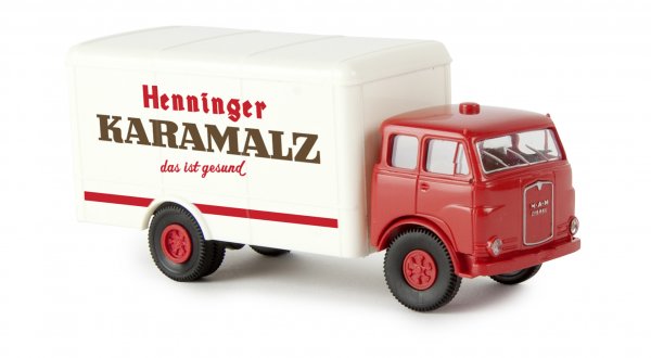 1/87 Brekina MAN 10.212 Koffer Henninger Karamalz 78371