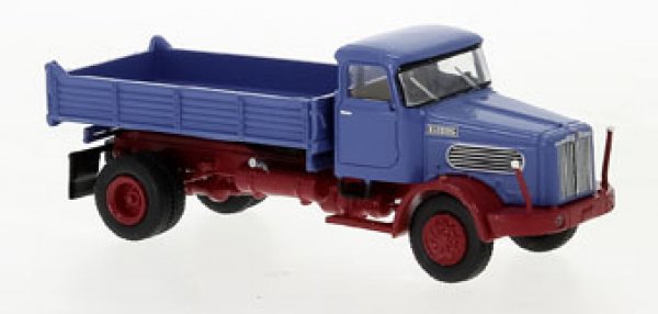 1/87 Brekina Büssing Commodore SAK Kipper blau 79253