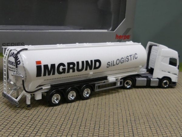 1/87 Herpa Volvo FH GL IMGRUND Silo-Sattelzug 938181