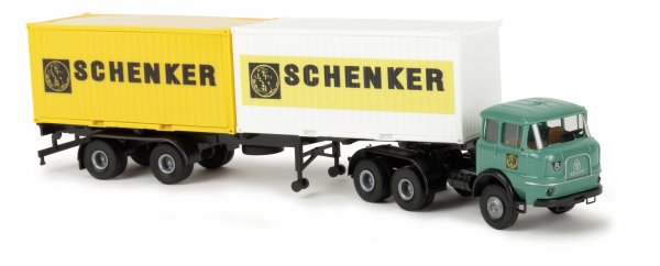 1/87 Brekina Krupp SF380 2x20ft-Container-SZ Schenker 84124