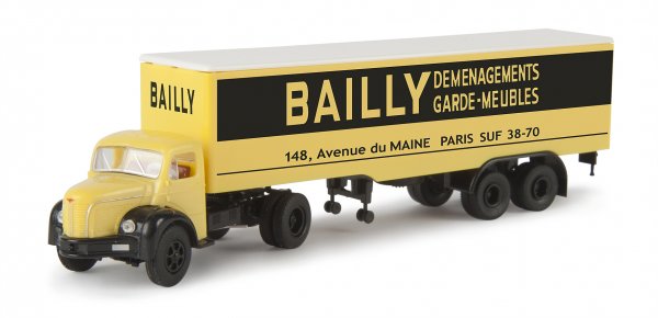 1/87 Brekina Berliet GLR 8 Koffer-Sattelzug Bailly 85408