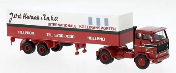 1/87 Brekina Volvo F89 Kwaak klassisch NL Koffer-Sattelzug 85687