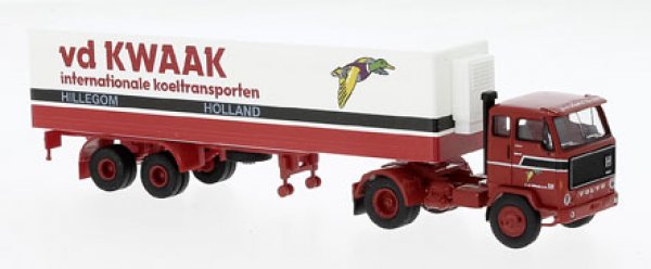 1/87 Brekina Volvo F89 Kwaak modern NL Koffer-Sattelzug 85688