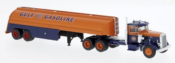 1:87 Brekina Peterbilt 281 Tank-Sattelzug Gulf 85763