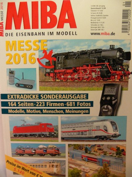 MIBA Messe 2016 Die Eisenbahn im Modell
