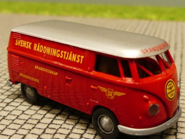 1/87 Brekina # 1429 VW T1 b Svensk Räddningstjänst Brandservice 32589