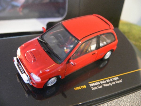 1/43 Ixo Subaru Vivio RX-R 1993 Test Car Ready for Race MOC160