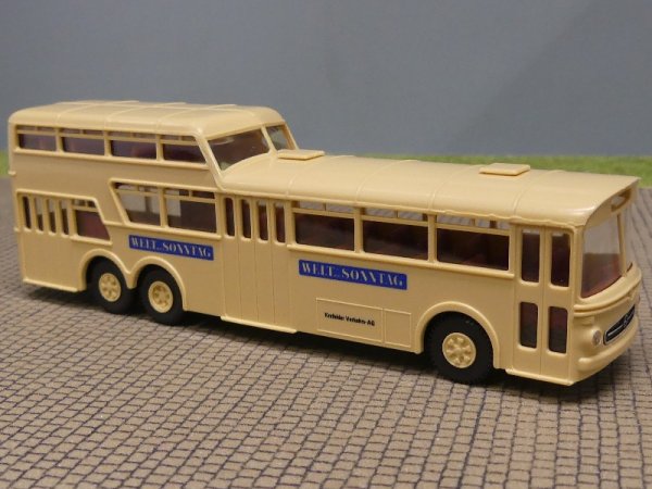 1/87 Brekina MB O 317 1 1/2 Decker Krefeld Welt am Sonntag