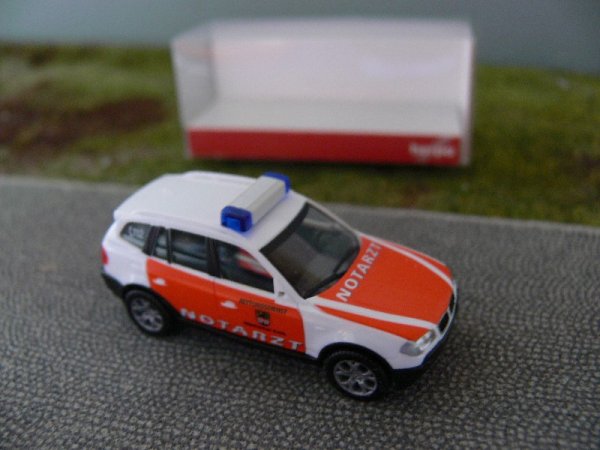 1/87 Herpa BMW X3 NEF Rettungsdienst Märkischer Kreis 047135