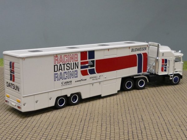 1/87 Brekina Kenworth K100 Aerodyne mit Auflieger Datsun 85740