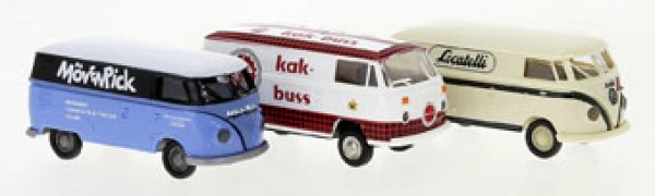 1/87 Brekina SET mit 3 VW Bulli Modellen EUROPA 90497