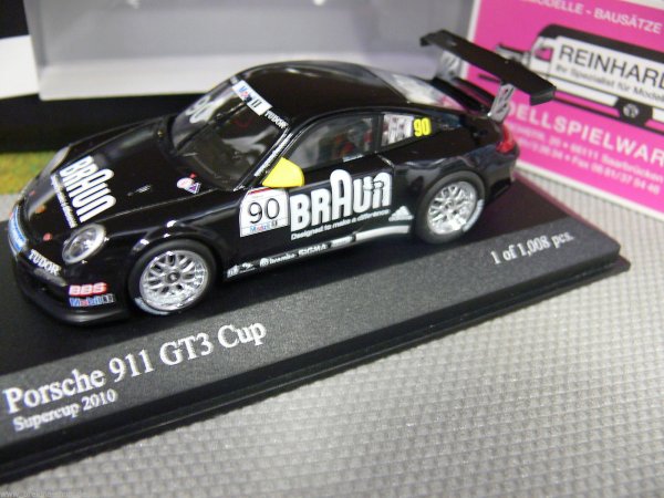 1/43 Minichamps Porsche 911 GT3 Cup Vip Porsche Supercup 2010 #90 Braun 400106990