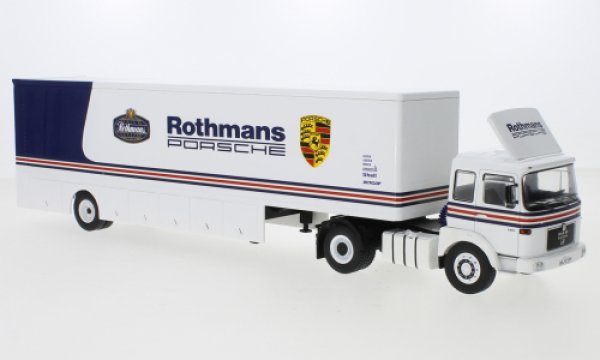 1/43 IXO MAN Büssing Renntransporter Rothmans Porsche