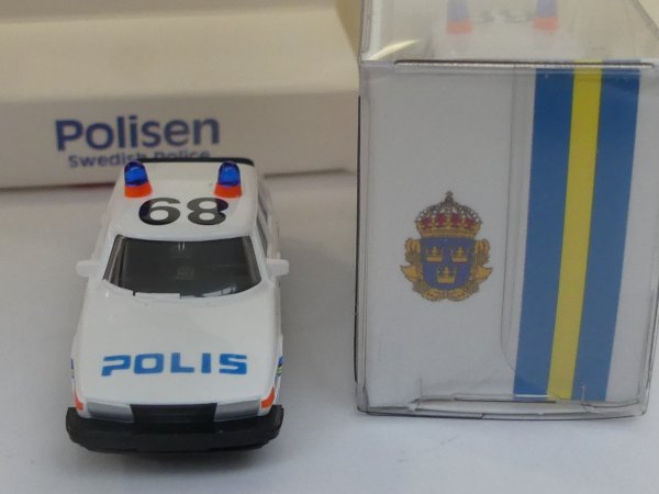 1/87 Wiking Saab 900 Polis Schweden Sondermodell Reinhardt
