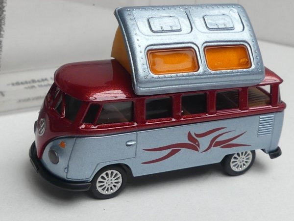 1/87 Brekina # 1944-2 VW T1 b Camper offen kupferrot/blausilber Sondermodell Reinhardt