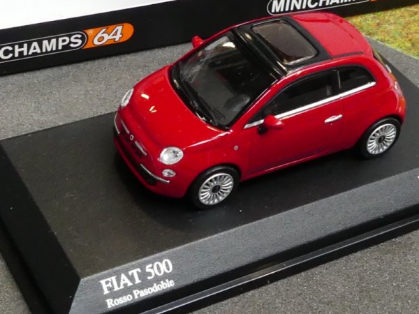 1/64 Minichamps Fiat 500 Rosso Pasodoble rot 640121700