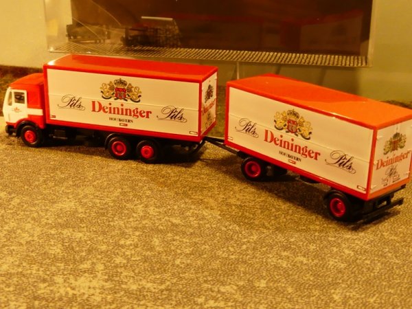 1/87 Herpa Albedo MB NG Deininger Pils Koffer HZ #774