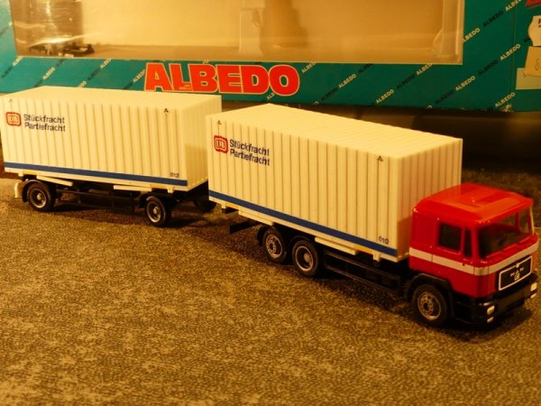 1/87 Herpa Albedo MAN F 90 DB Stückfracht Cargo Box HZ 800027