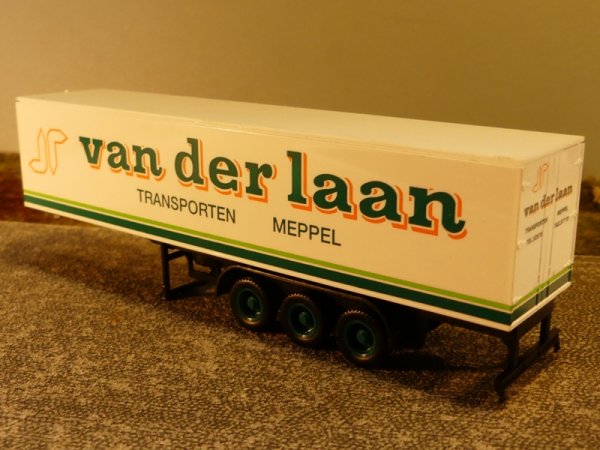 1/87 Herpa Van der Laan 3-Achs Kühlkoffer Auflieger