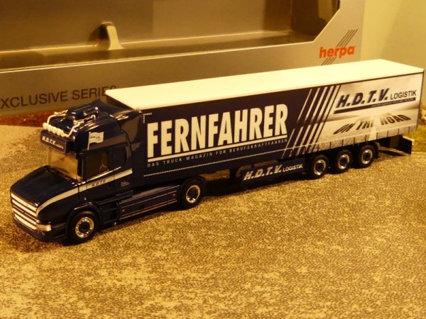 1/87 Herpa Scania Hauber Fernfahrer HDTV Logistik Sattelzug 933919