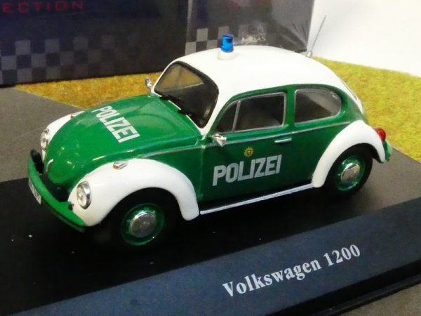1/43 Ixo VW 1200 Käfer Polizei Deutschland POLICE CARS 8001