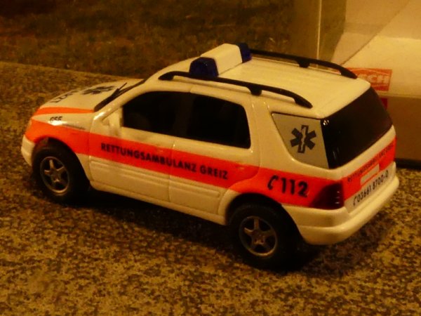 1/87 Busch MB M-Klasse Notarzt Greiz 48515