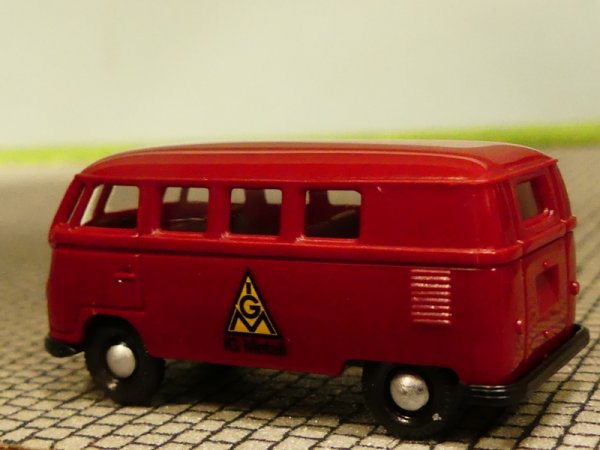 1/87 Brekina # 0394 VW T1 b Bus IG Metall Sondermodell Reinhardt