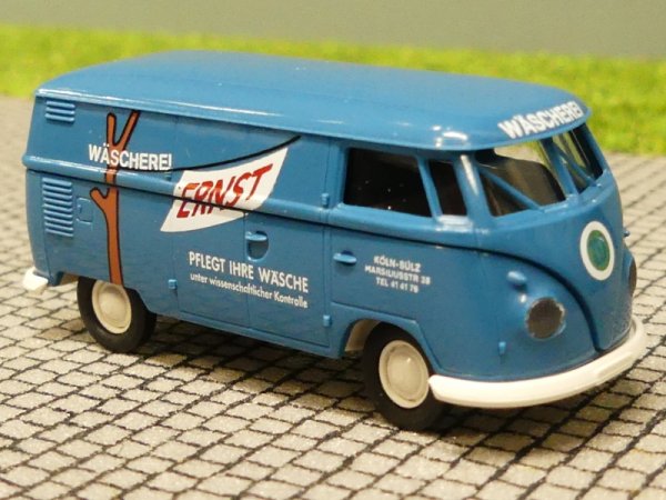 1/87 Brekina # 1436 VW T1 b Kasten Ernst Wäscherei Köln-Sülz Sondermodell Reinhardt