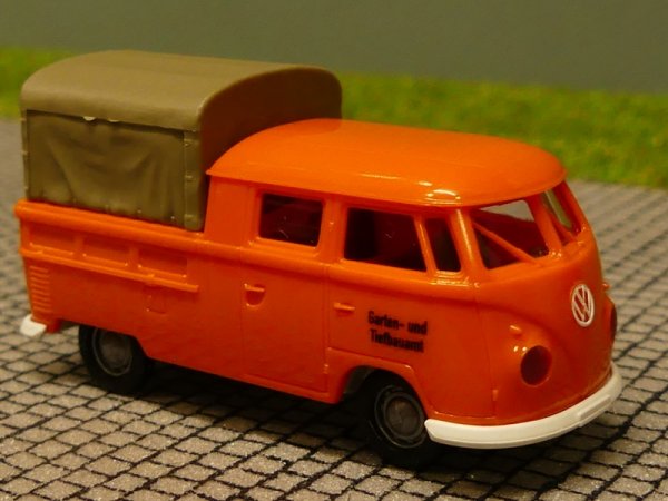 1/87 Brekina # 1372 VW T1 b DoKa Garten+Tiefbauamt Sondermodell Reinhardt